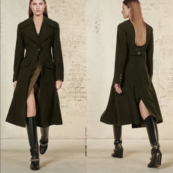 Zara Long Black Leather Wedge Silver Metal Chain Boots SZ 6 - Picture 13 of 14